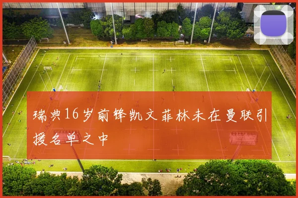 瑞典16岁前锋凯文菲林未在曼联引援名单之中